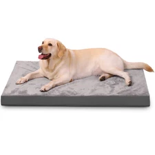HBN 24/36/42 Inch Dog Bed for Dog / Cat, Soft Plush Pet Crate Bed, Rose Velvet