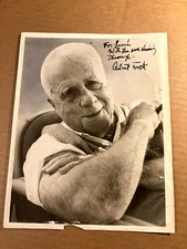 Robert Frost Very Rare Autographed 8/10 Photo '60 Poet Two Roads Diverged
