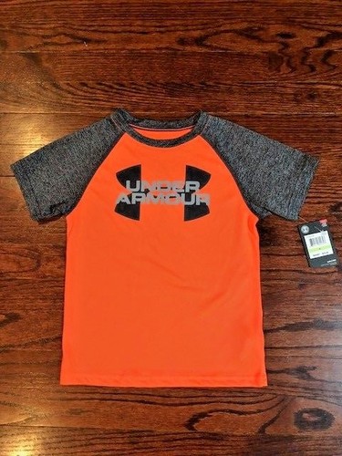 New Under Armour Boy Youth Short Sleeve Tee Heatgear Big Logo Graphic Baseball - Picture 86 of 100