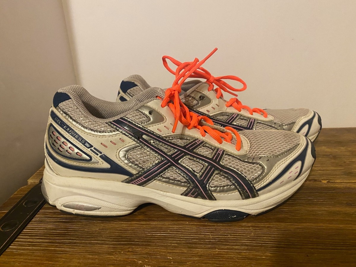 ASICS SN861 Running Shoes Gray Color with Orange liced Size
