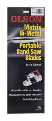 Olson 92343 18 TPI Bi-Metal Portable Band Saw Blade 44-7/8 x 1/2 in.