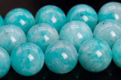 10MM Genuine Natural Peruvian Amazonite Beads Grade AA Round Loose