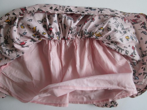 Gap Kids Skirt 4-5 XS Girl Cotton Pink Bunny Rabbit Deer Butterfly Forest Animal - Picture 5 of 9