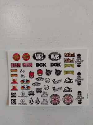 1/64 for hot wheels waterslide decals vans dc skater MADE IN THE USA!