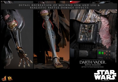 Pre-order Hot Toys DX45 1/6 Star Wars Darth Vader Toy Battle Damaged Deluxe Ver. - Picture 20 of 24