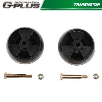 #ad 2Pcs For MTD Cub Cadet Troy Bilt B Front Deck Wheels 734 04155 w Bolt Lock Nuts $20.84