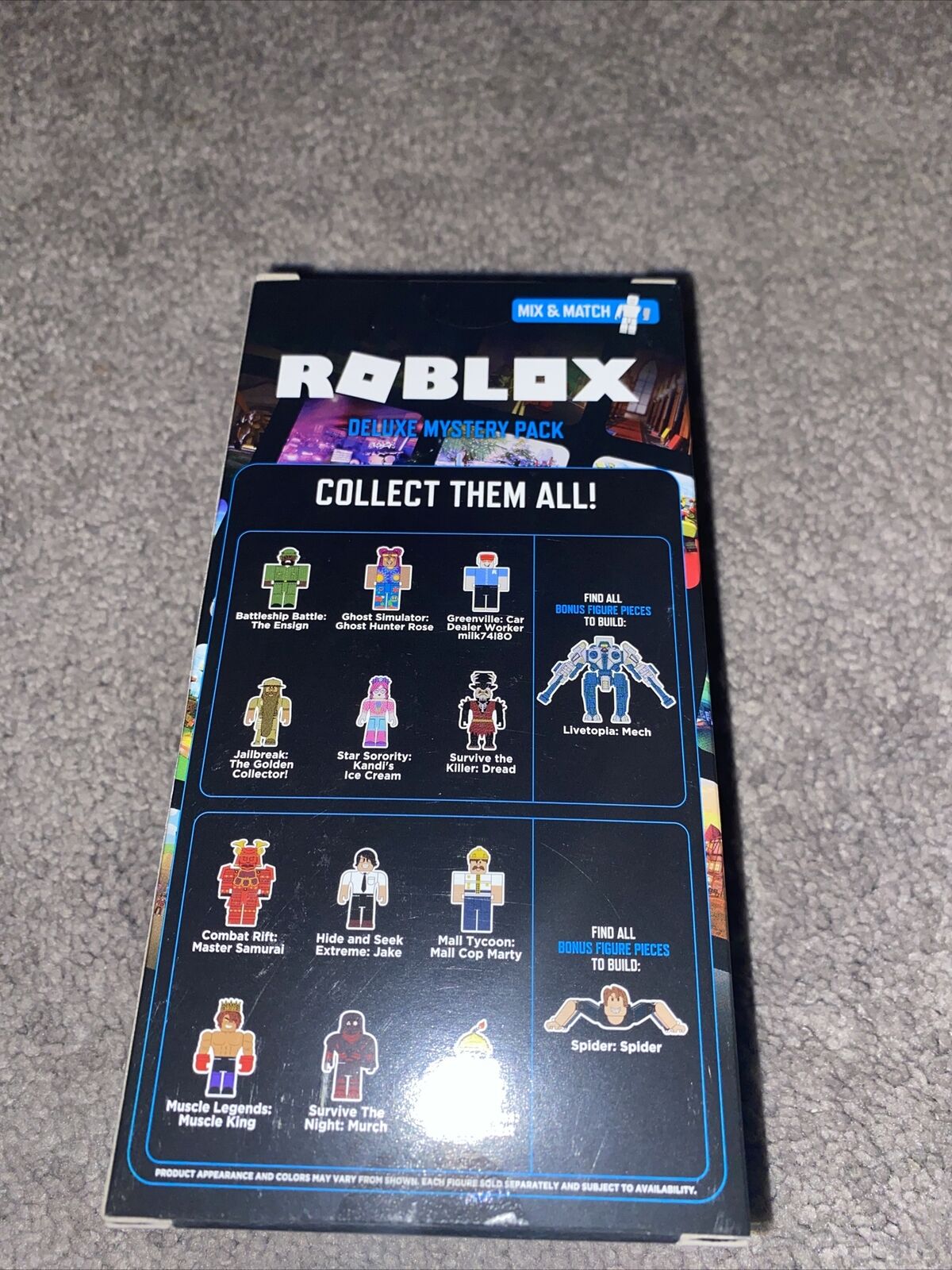 Roblox Series 3 Greenville: Car Dealer Worker - VIRTUAL RARE ITEM - MILK  CARTON