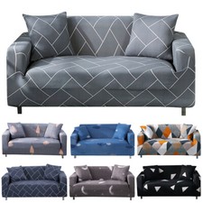 1 2 3 4 Seater Slipcover Floral Printed Stretch Sofa Couch Cover Chair Protector