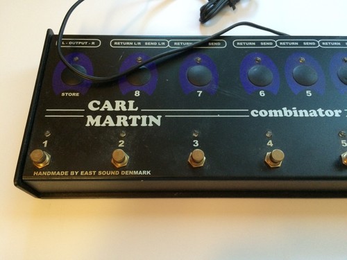 Carl Martin Combinator True Bypass Interruptor Pedal Looper Fuente de Alimentación 8 Canales - Imagen 2 de 6