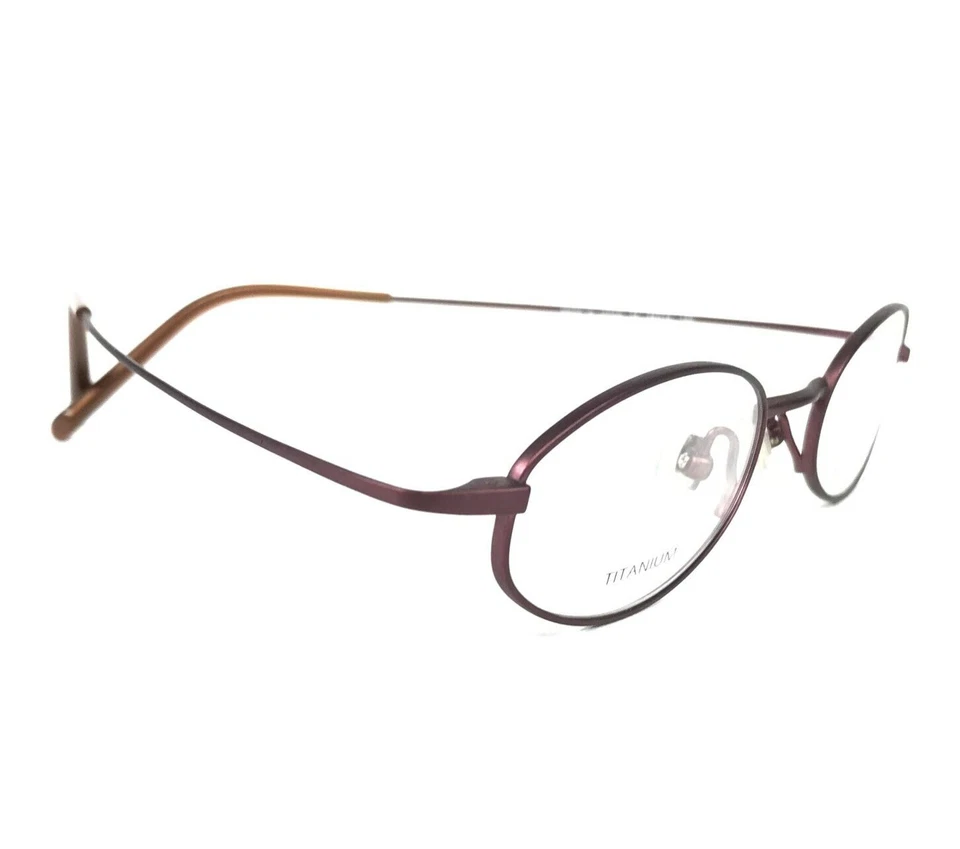 Monturas para gafas Donna Karan 8744 604 mate borgoña púrpura sin bisagras 46-19-150 Foto 3 de 4