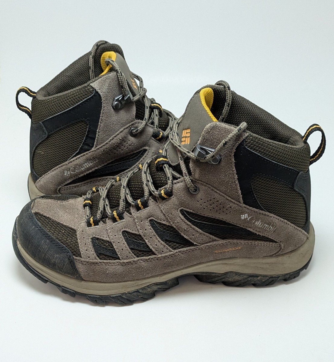 Mens Columbia Crestwood Mid WP Hiking Cordovan Brown Boots BM5371