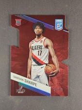 2022-23 Panini Donruss Elite #244 Shaedon Sharpe /83 Red Die Cut Rookie Card RC