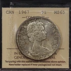 1967 $1 ICCS MS-65 Goose Dollar Canada Silver Elizabeth Dollar