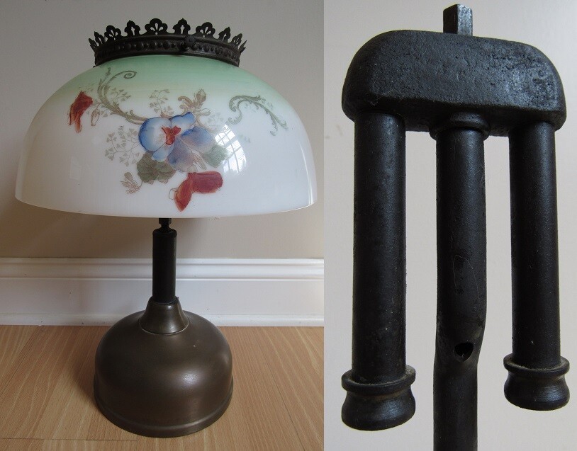 Coleman Quick-Lite テーブルランプ antique COLEMAN QUICK-LITE Gas Fuel Table Lamp 4 SIDED