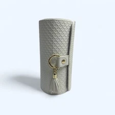 Vlando Small Jewelry Case Travel Accessory Storage Box Jewelry Organizer White