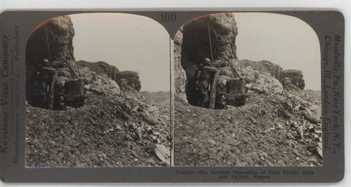 Terrible Desolation of Fertile France WWI Keystone Stereoview c1915 - Picture 2 of 4