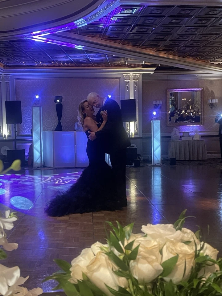 Macduggal Black Velvet Strapless Mermaid Gown Sleeveless - Image 3 of 4