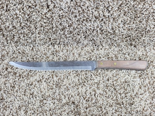 Vintage Forgecraft 12 7/8” Serrated Stainless Bread Slicing Knife Blade USA - Picture 2 of 5