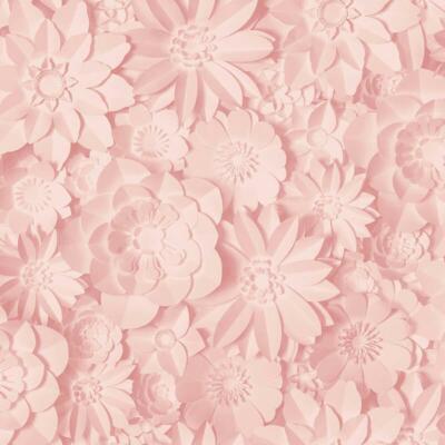 3D Effekt Floral Tapete Blumen feines Dekor Maße blau grau weiß rosa