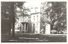 RPPC Calhoun County Court House Marshall Michigan MI Real Photo P432