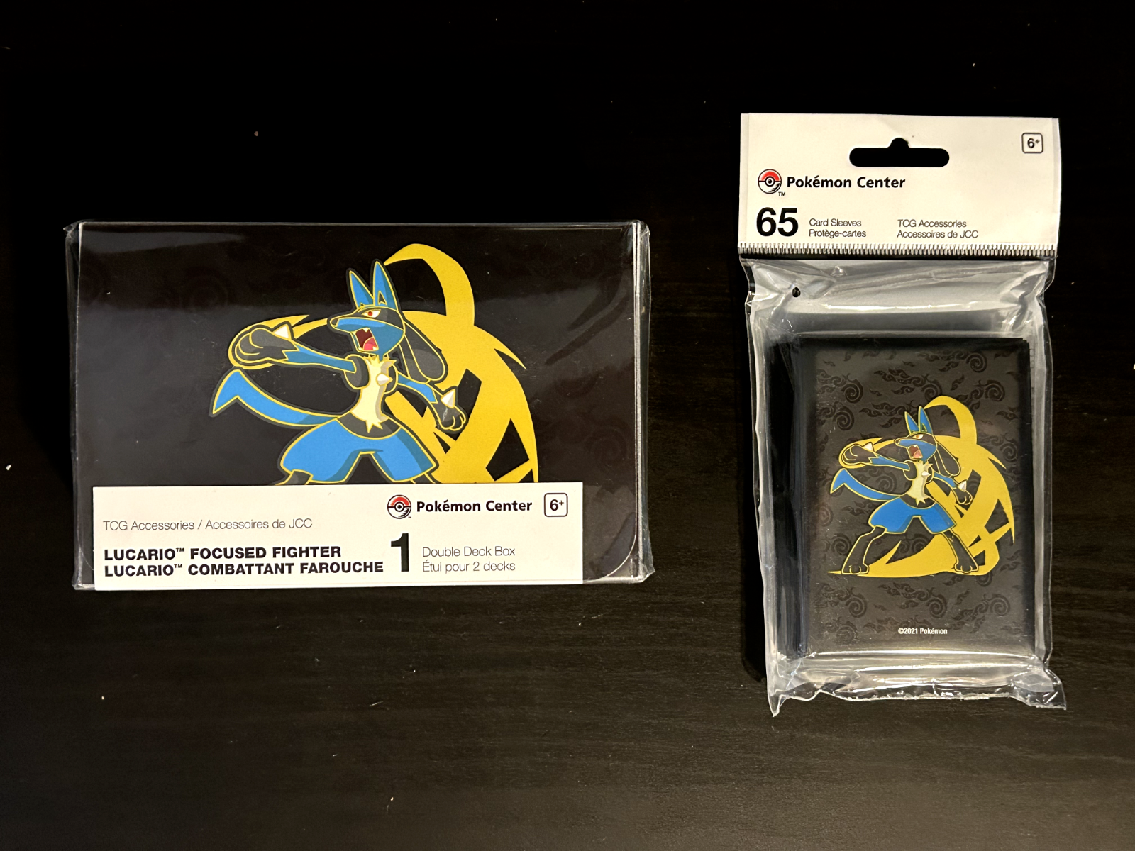 NEW Pokémon TCG: Lucario Focused Fighter Double Deck Box & Card Sleeves!