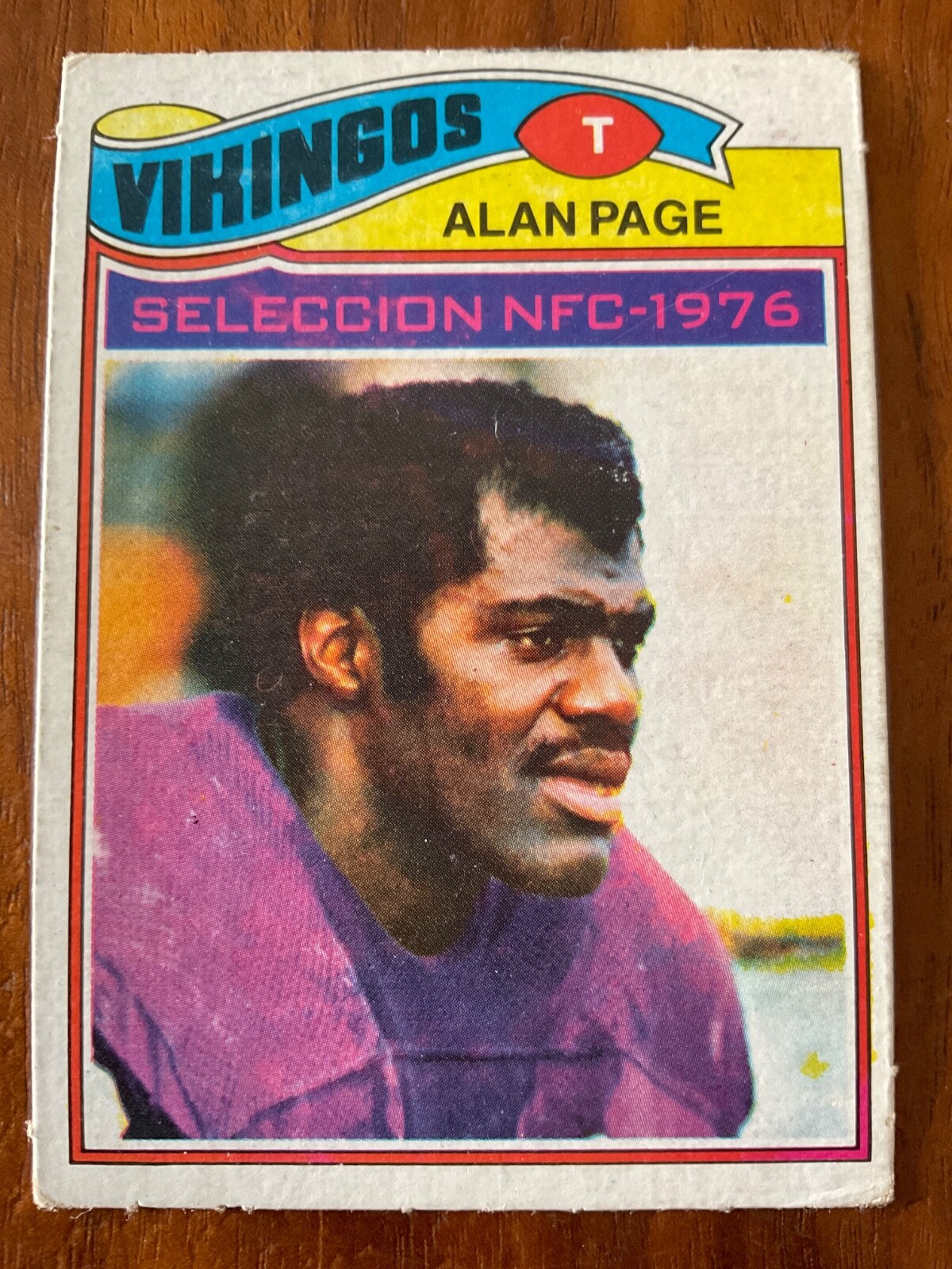 1977 Topps Mexican #230 Alan Page ALL-PRO Vikings / Vikingos. HALL of FAME