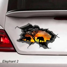 Large-sized Car Decals - Elephant - 4 Choices Large-sized Car Decals - Elephant - 4 Choices