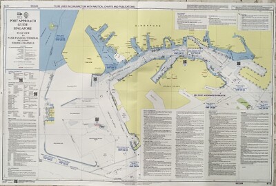 Admiralty 8175 PORT APPROACH GUIDE SINGAPORE TAUS VIEW PASIR PANJANG Map Marine