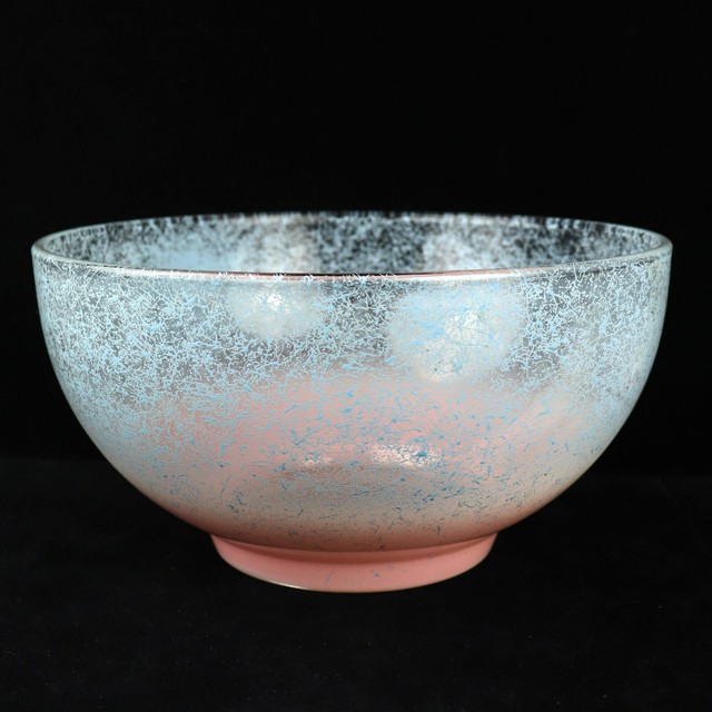 federal glass punch bowl set