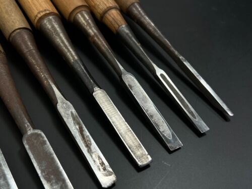 Vintage Japanese Chisel 13set Nomi /Hand Plane Saw Iron Hammer Hand Tool/c63 - Picture 20 of 23