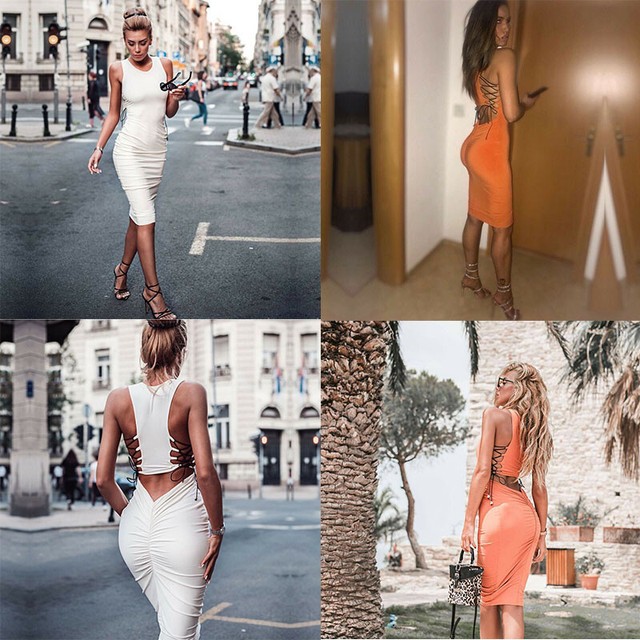 fishtail bandage dress