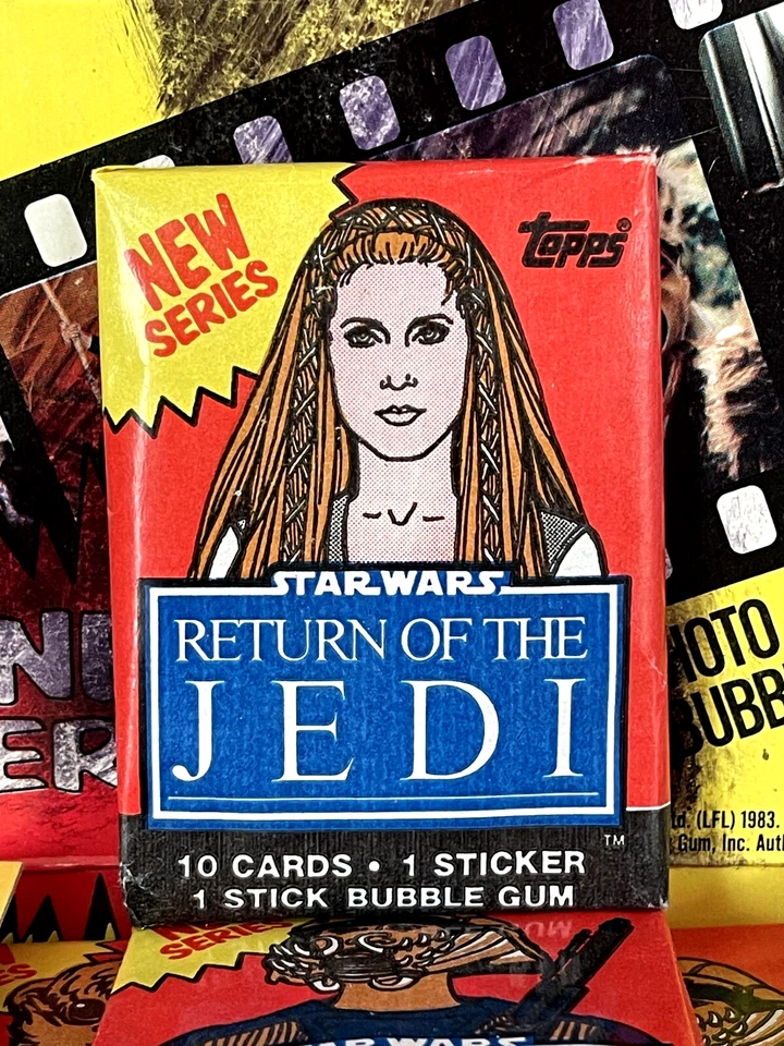 1983 TOPPS STAR WARS RETURN OF THE JEDI (Series 2) PACK 10 Cards 1 Sticker 1 Gum - Bild 3 von 4