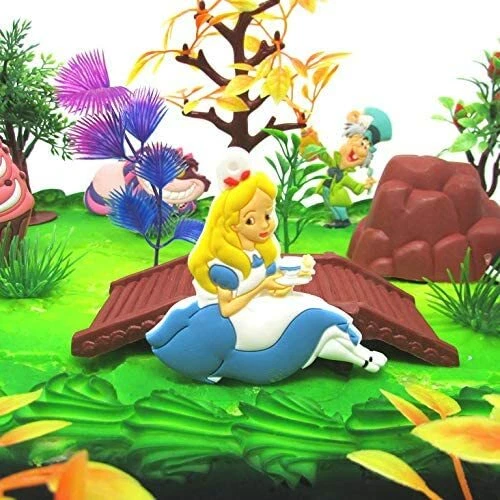 Disney Alicia en el País de las Maravillas Cumpleaños Pastel Topper Set ***NUEVO*** Foto 2 de 4