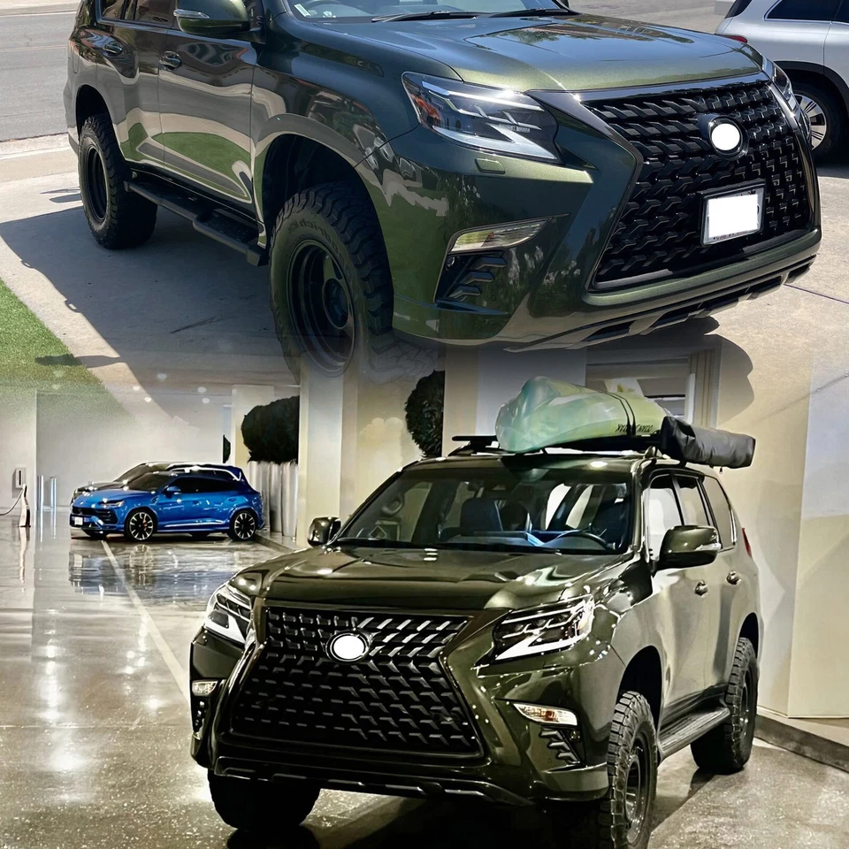 Gloss Black Front Bumper Grille Luxury Grill For LEXUS GX460 2014 2015 2016-2023 - Image 3 of 4