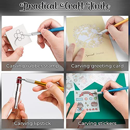 Kit Exacto Knife Set 40 Blade Refill Xacto Knives Leather Craft Pen