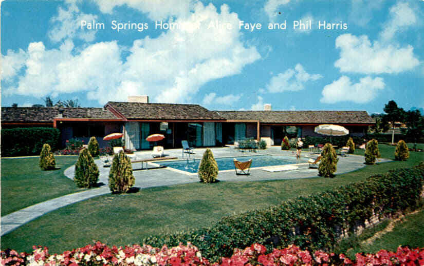 Palm Springs, California, Phil Harris, Alice Faye, Thunderbird Country Postcard