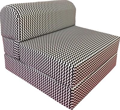 Zig Zag Sleeper Chair Folding Foam Beds, Portable Studio Guest Bed 6 x 48 x 72