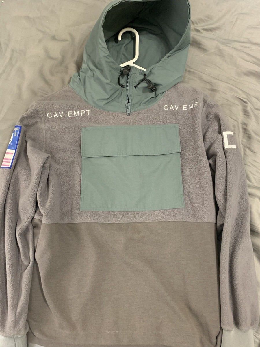 Cav Empt AW2014 Grey Pull Over Light Fleece Jacket Size Small