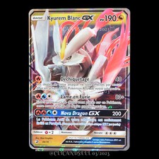 carte Pokémon Kyurem Blanc GX 48/70 #1 SL07.5 - Majesté des Dragons NEUF FR