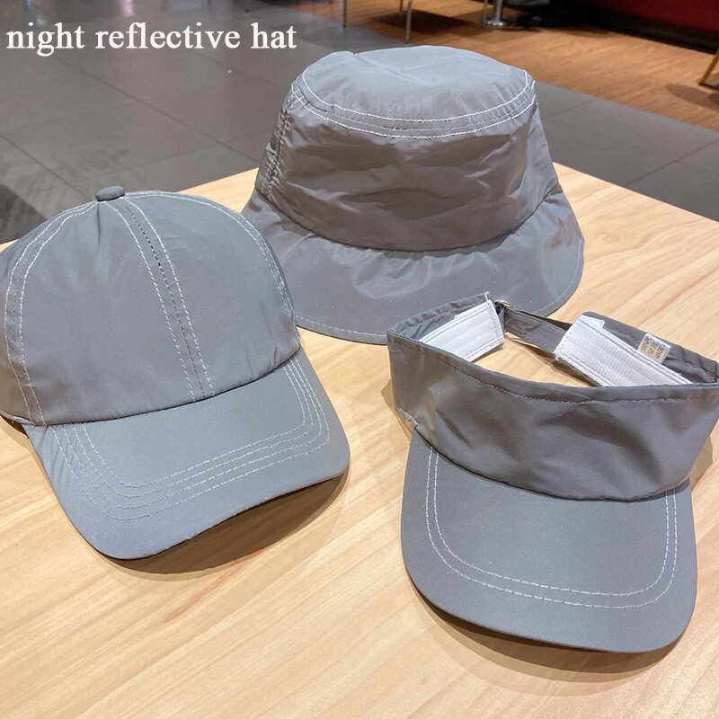 APL Berretto baseball donna uomo notte riflettente lucido secchio cappello discoteca 