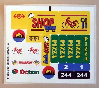 LEGO 7641 - Town / City - City Corner - STICKER SHEET | eBay