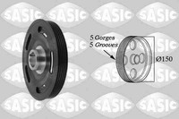 Sasic Riemenscheibe Kurbelwelle 2156010 FüR 414 Mercedes Klasse W168 Vaneo 700