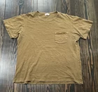 Freenote Cloth Pocket T Shirt Men’s XL Brown Cotton