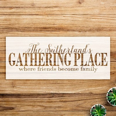 Family Gathering Home Decor Wall Art Reusable Plastic Stencil - StencilAir