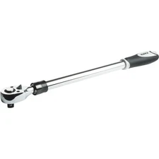 Klutch Extra-Long Extendable Ratchet, 1/2in. Drive, 18in. 1/2 to 24in. Range