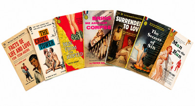 VTG 1950s Pulp Paperback Lot 7 Crime Noir Charles Williams Peter Rabe Gold Medal