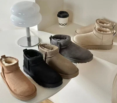 MARKON 2025 Schuhe Schneestiefel Damen Klassische Ultra Mini Knöchelwarme Stiefel DE**