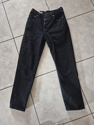 Levis 501 Crop Schwarz Gr. 23/26