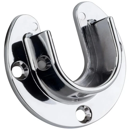 2 Pack -1-5/16" Chrome-Open & Closed Brackets For 1-1/4" Round Rod - Picture 1 of 2