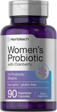 Probiotic for Women with Cranberry | 14 Strains | 90 Capsules | Non-GMO, GF